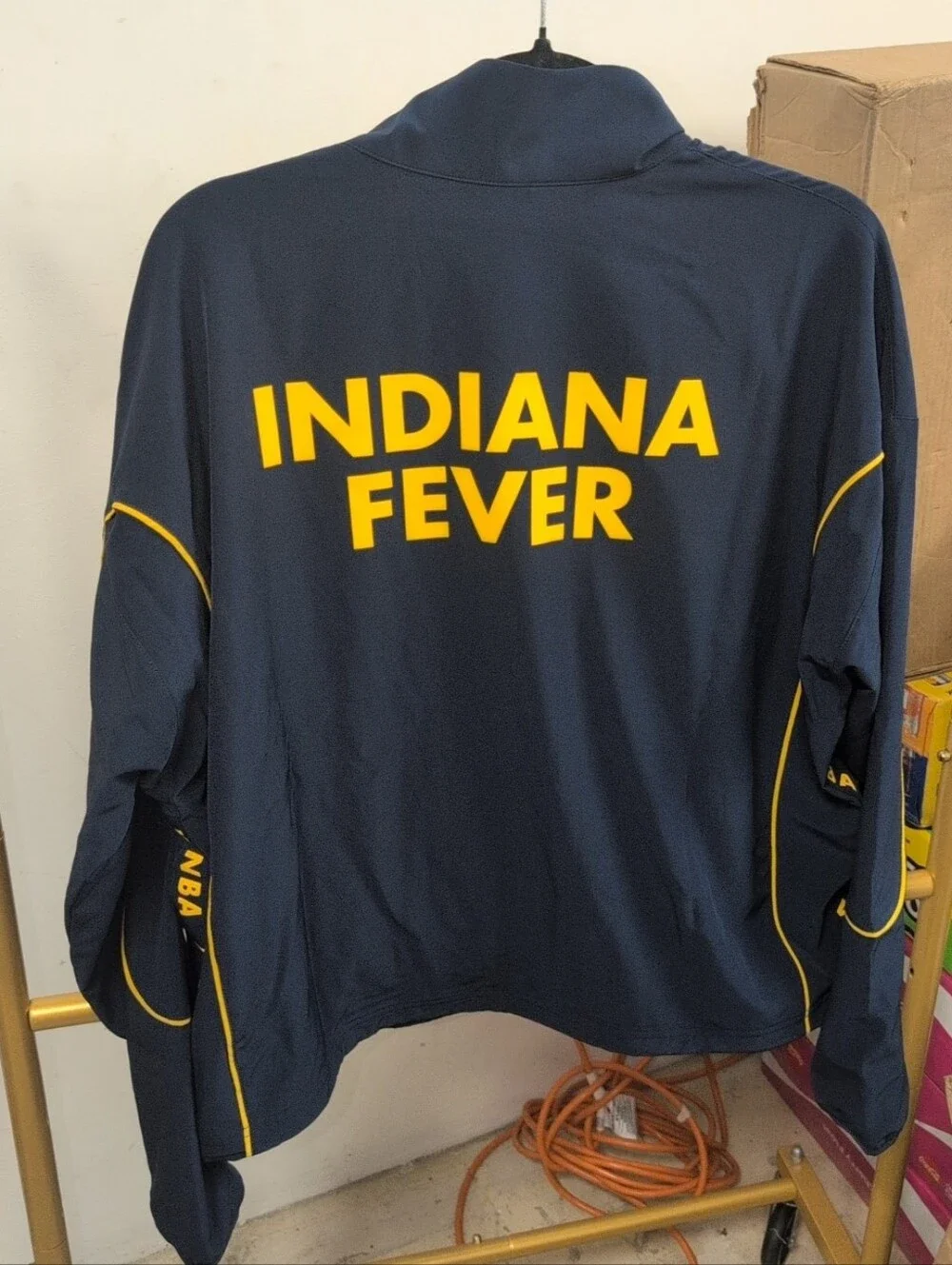 Women's Indiana Fever Navy Nike Full-Zip Team Jacket Size XL-Tall NWT